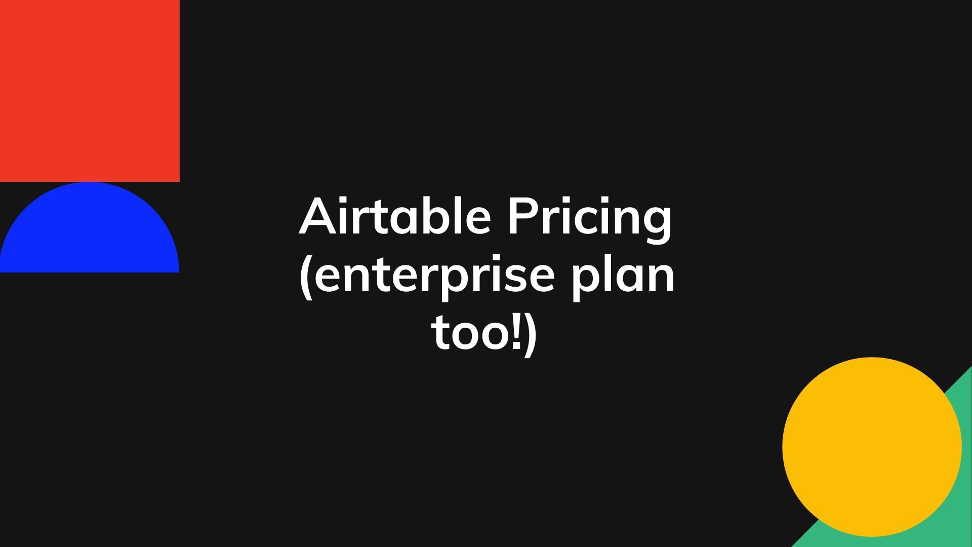 Airtable Pricing