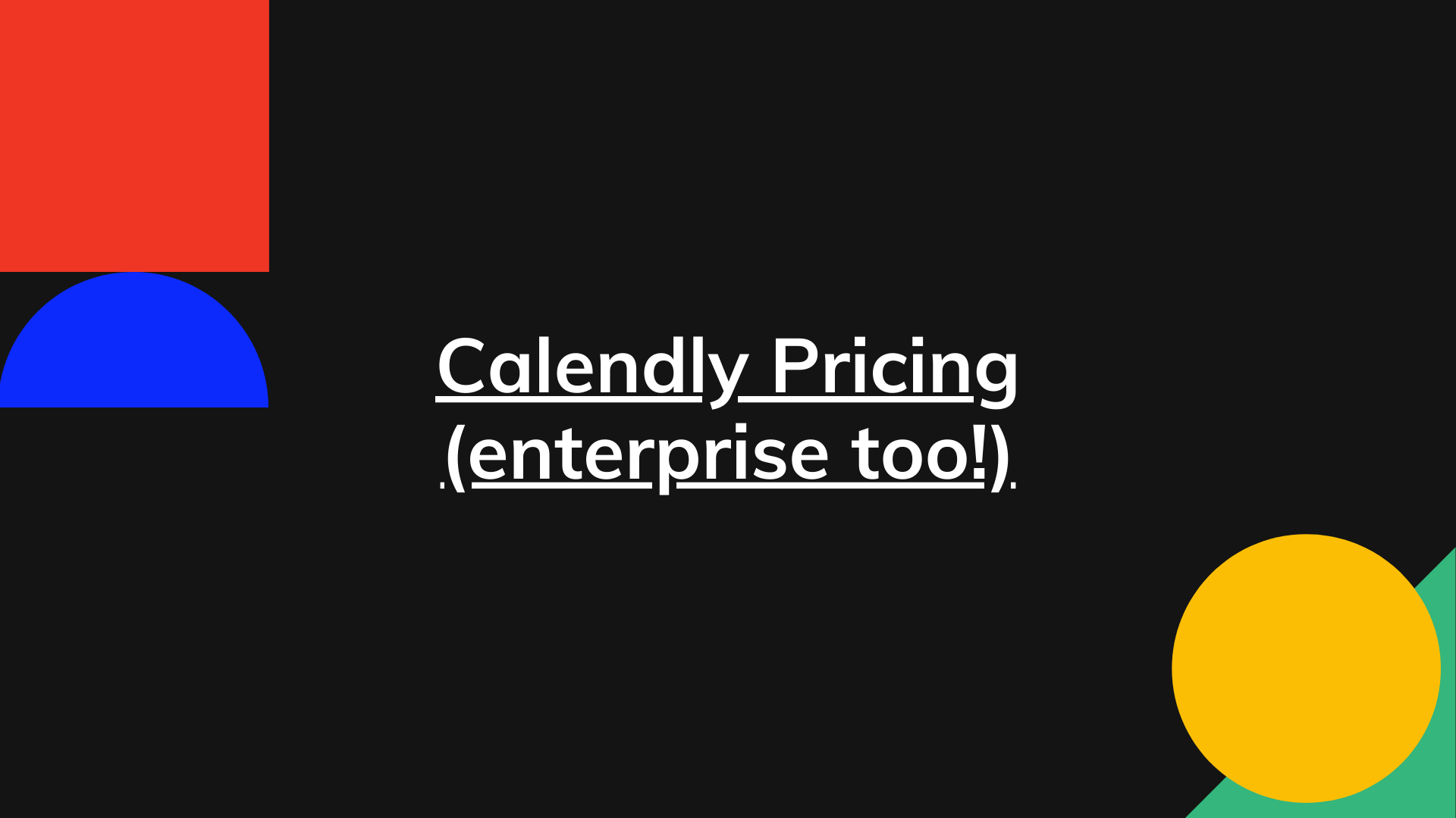 Calendly Pricing