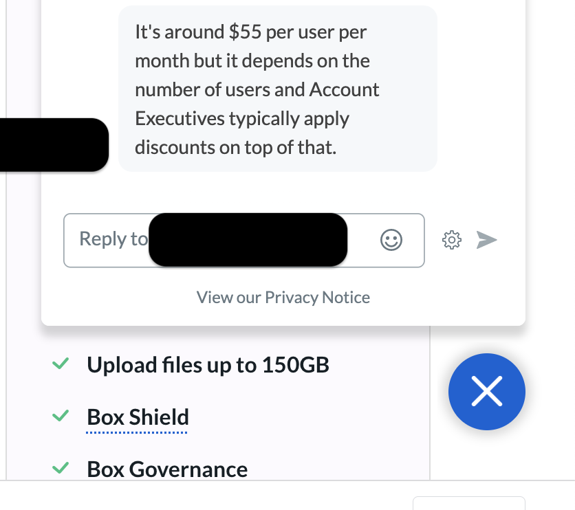 box.com pricing