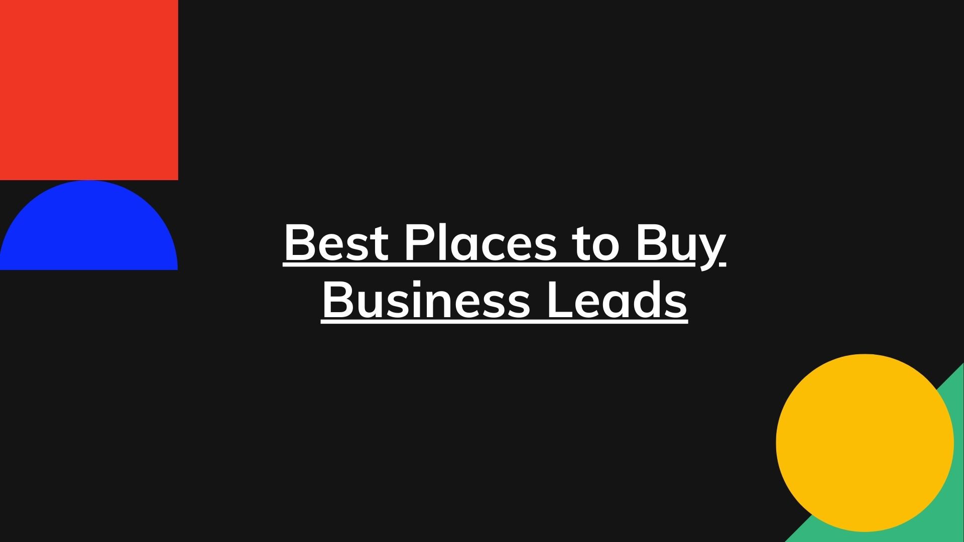 buy business leads