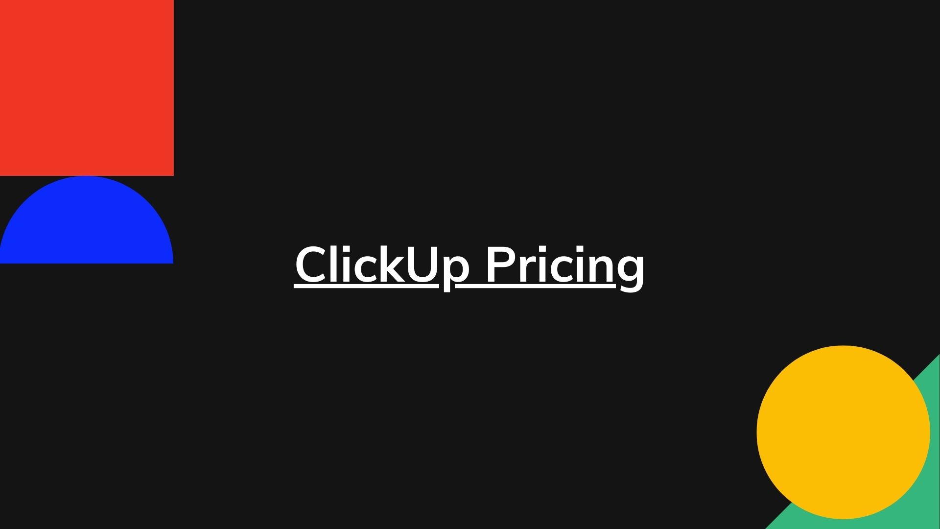 ClickUp Pricing