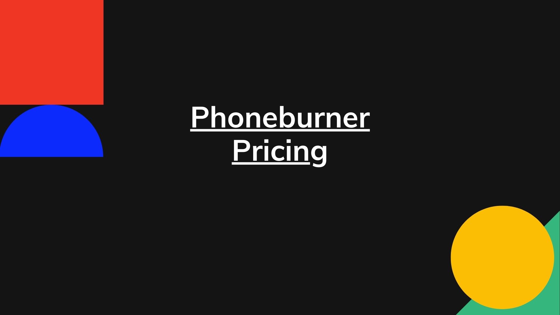 Phoneburner Pricing