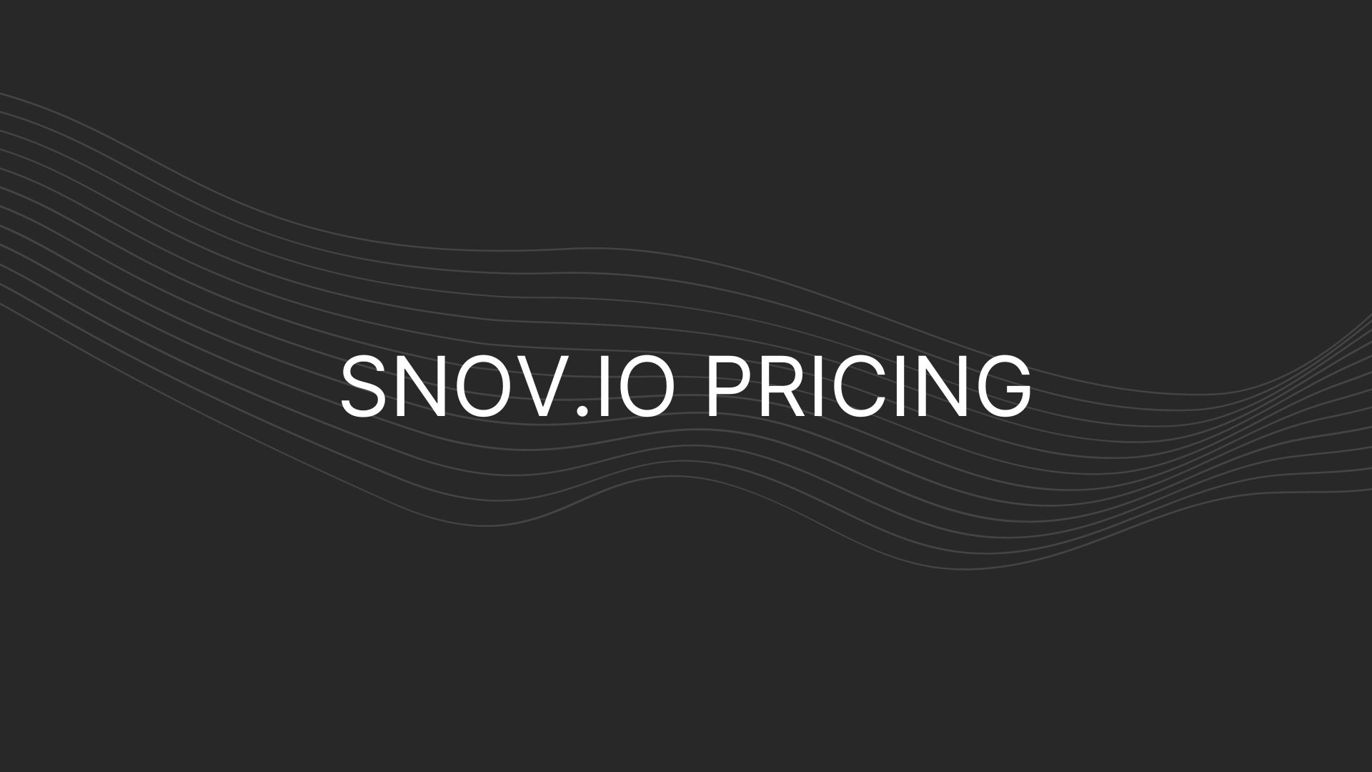 Snov.io Pricing