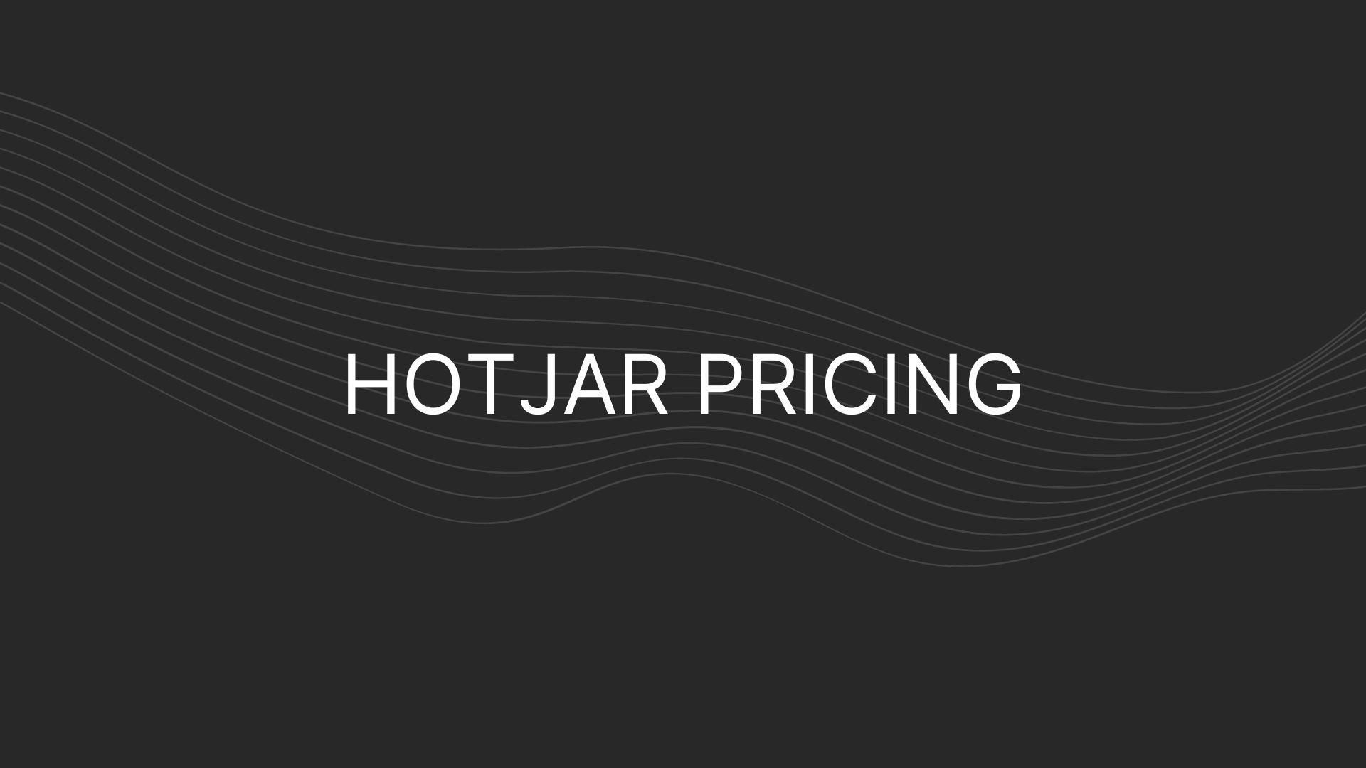 hotjar pricing
