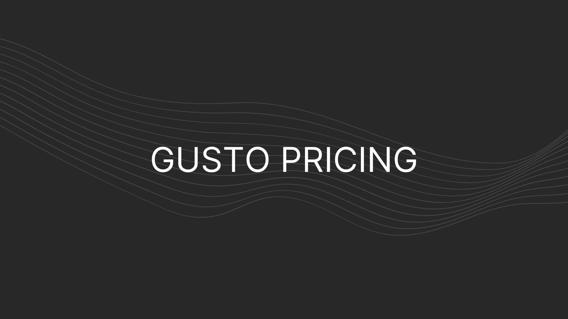 gusto pricing