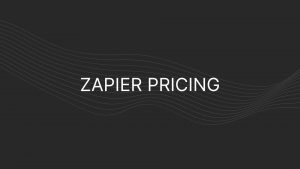 Zapier Pricing