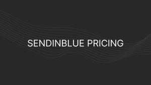 sendinblue pricing