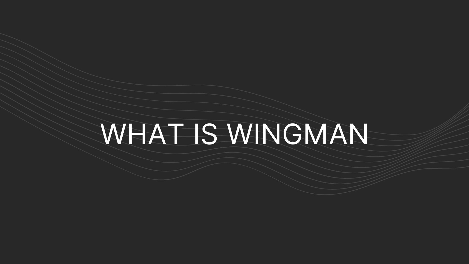 what is wingman