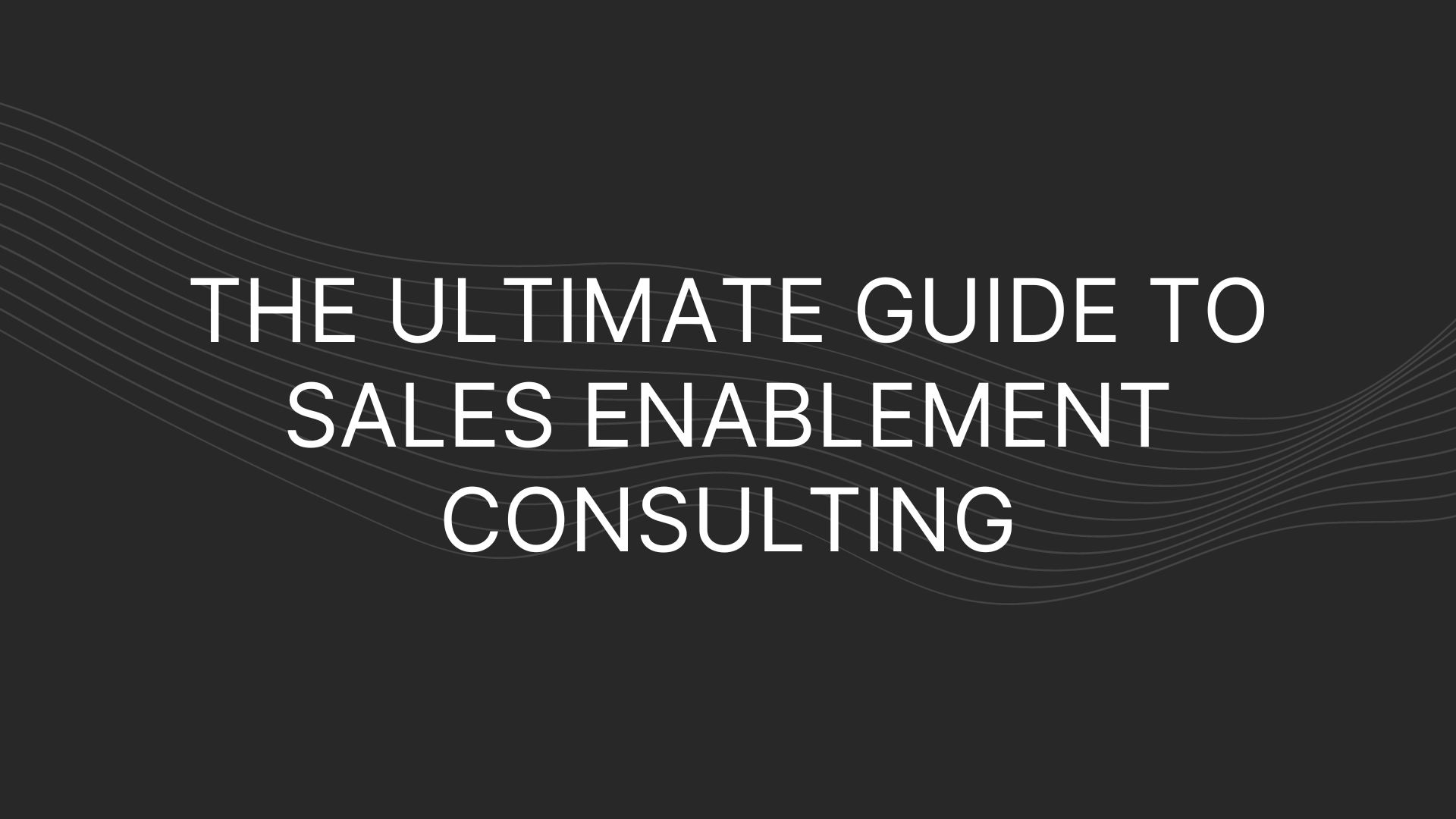 sales enablement consulting
