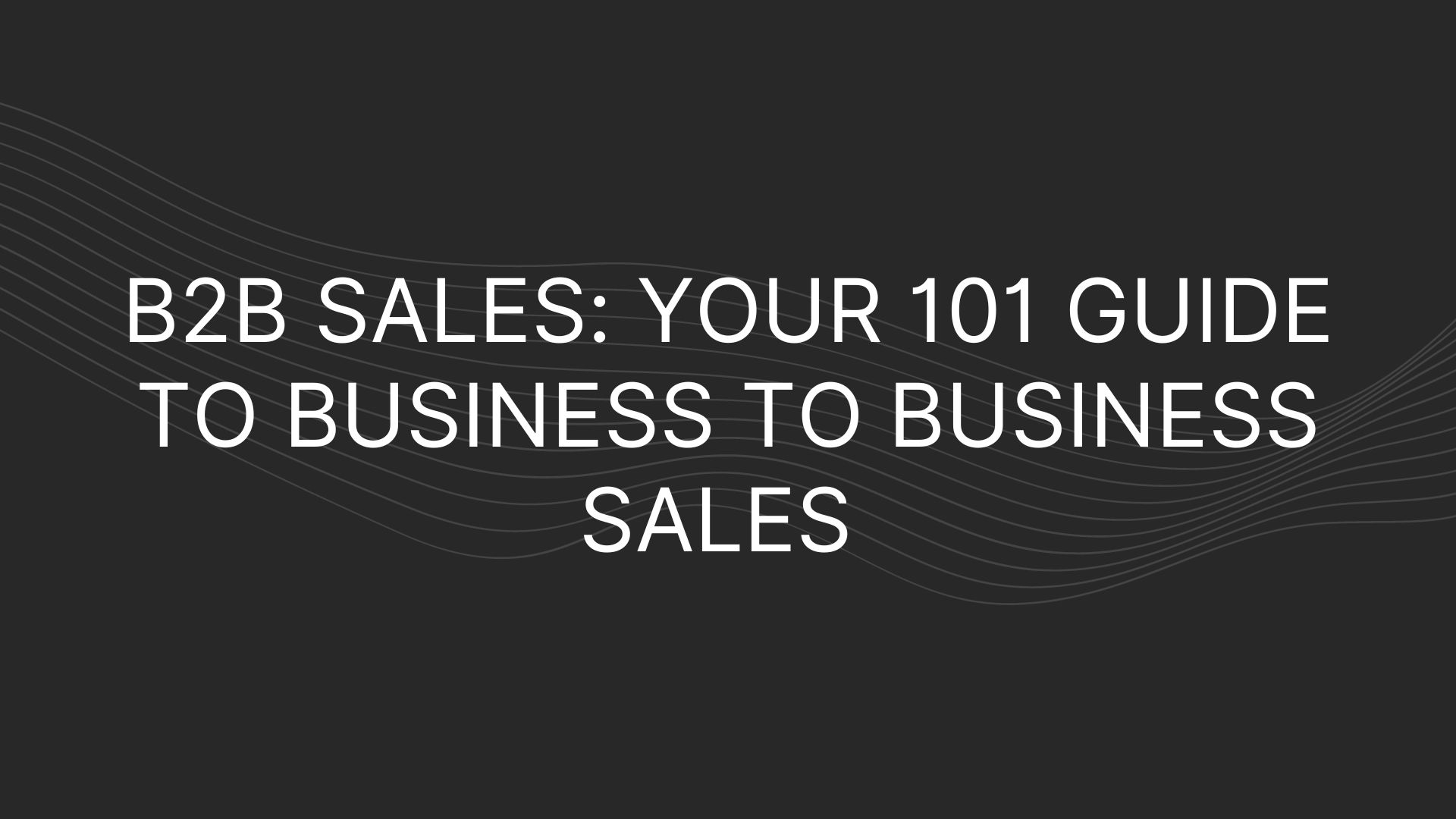 b2b sales