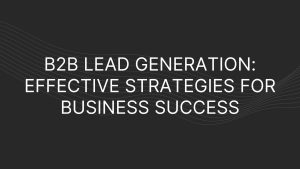 b2b lead generation
