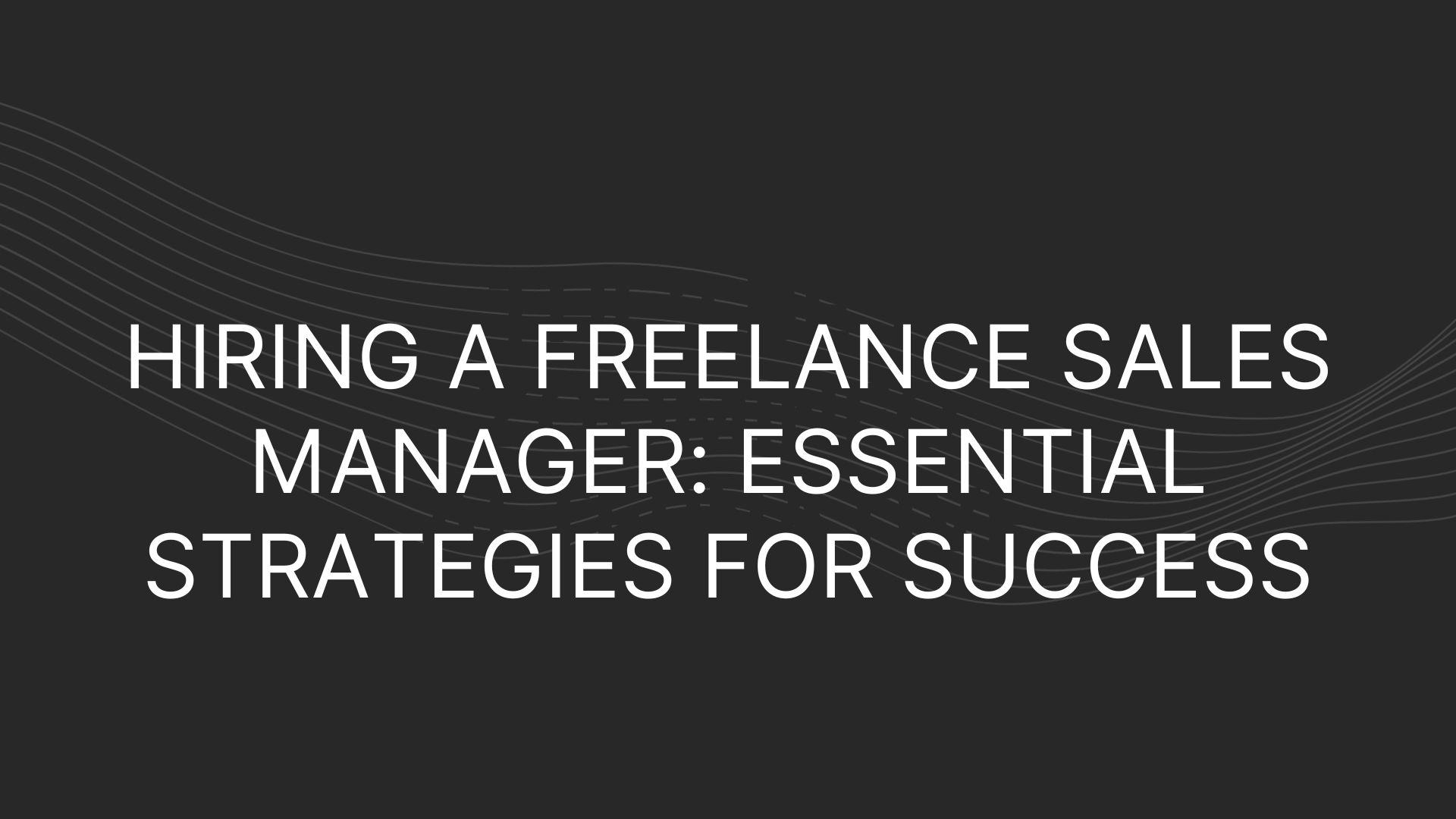 Freelance Sales Manager
