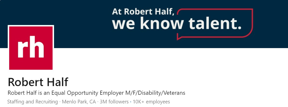 Robert Half Fintech Sales Recruiters