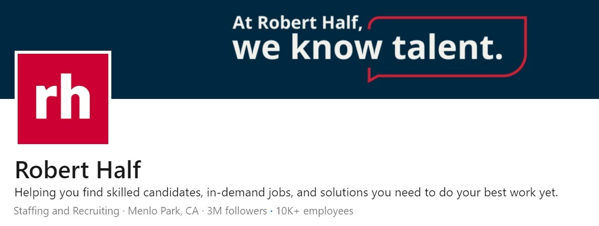 robert half national sales recruiters